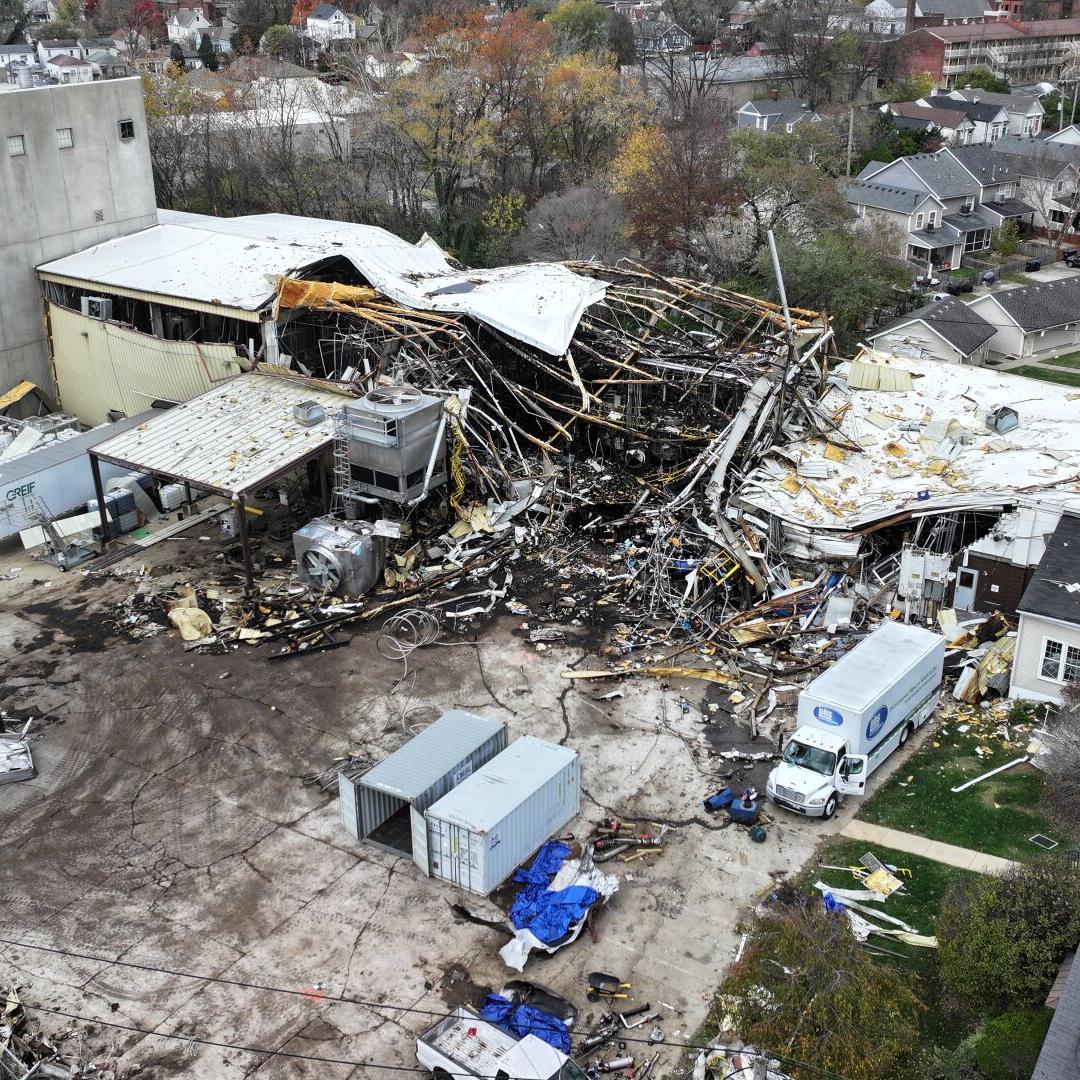 plant explosion damage Louisville